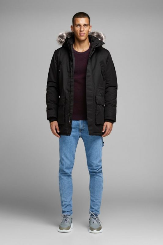 Ziemas jaka JACK & JONES 12157936-Black