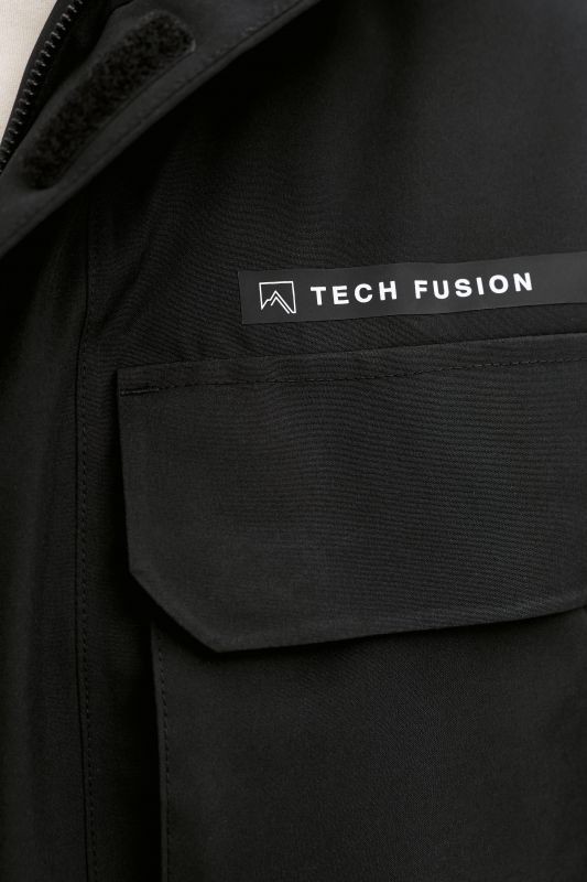 Ziemas jaka JACK & JONES 12284695-Black-Beauty