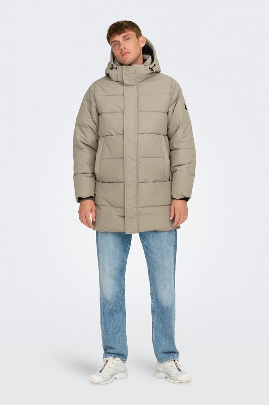 Ziemas jaka ONLY & SONS 22020156-Desert-Taupe