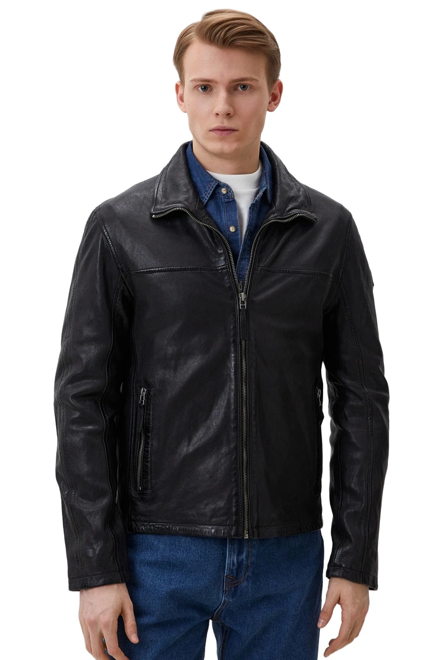 Кожаная куртка GIPSY 1201-0510-black