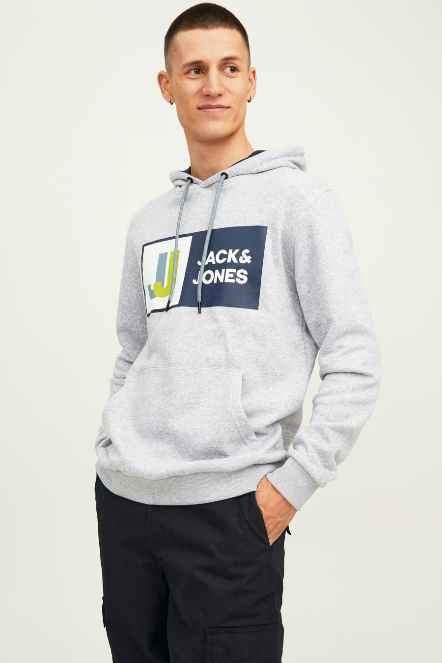 Спортивный свитер JACK & JONES 12216327-LG-Melange
