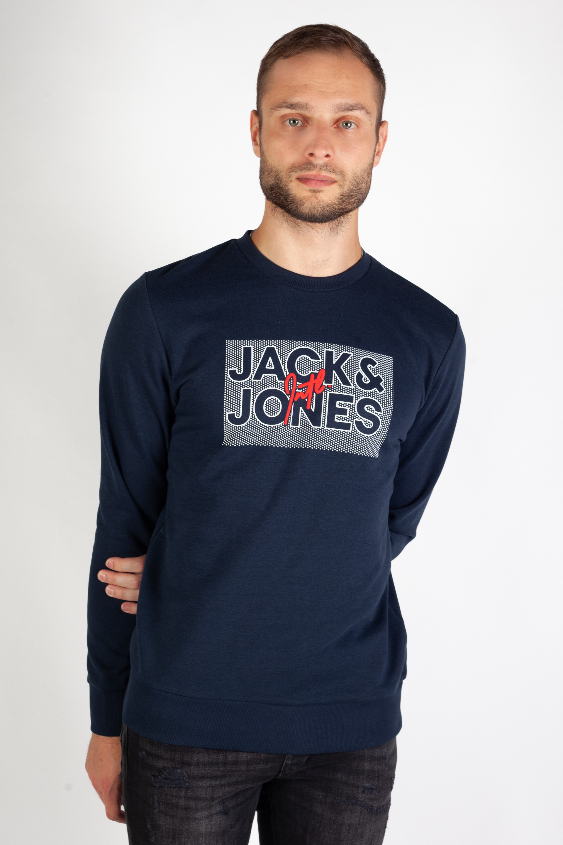 Спортивный свитер JACK & JONES 12244822-Navy-Blazer