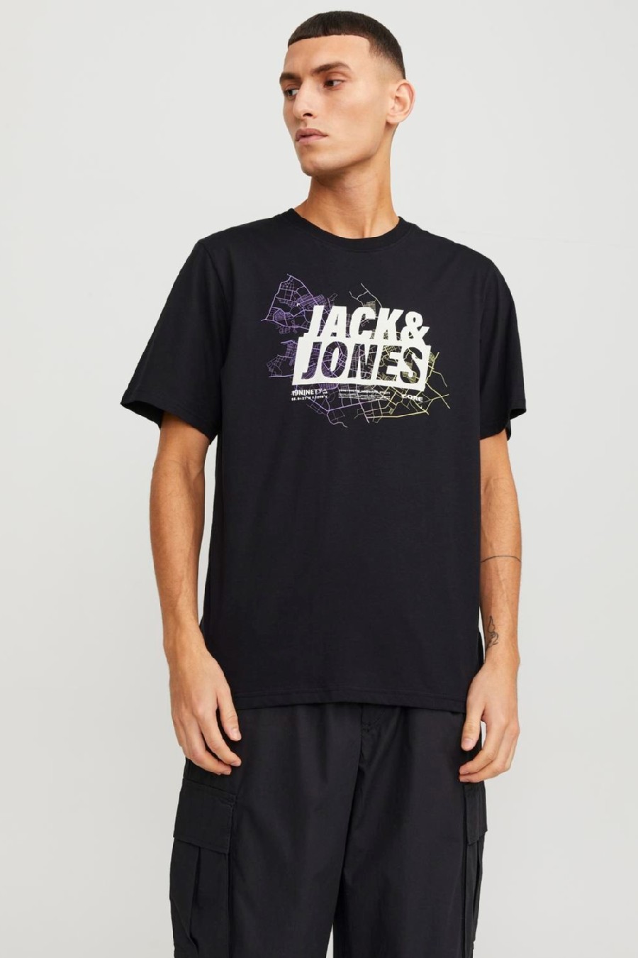 Футболкa JACK & JONES 12252376-Black
