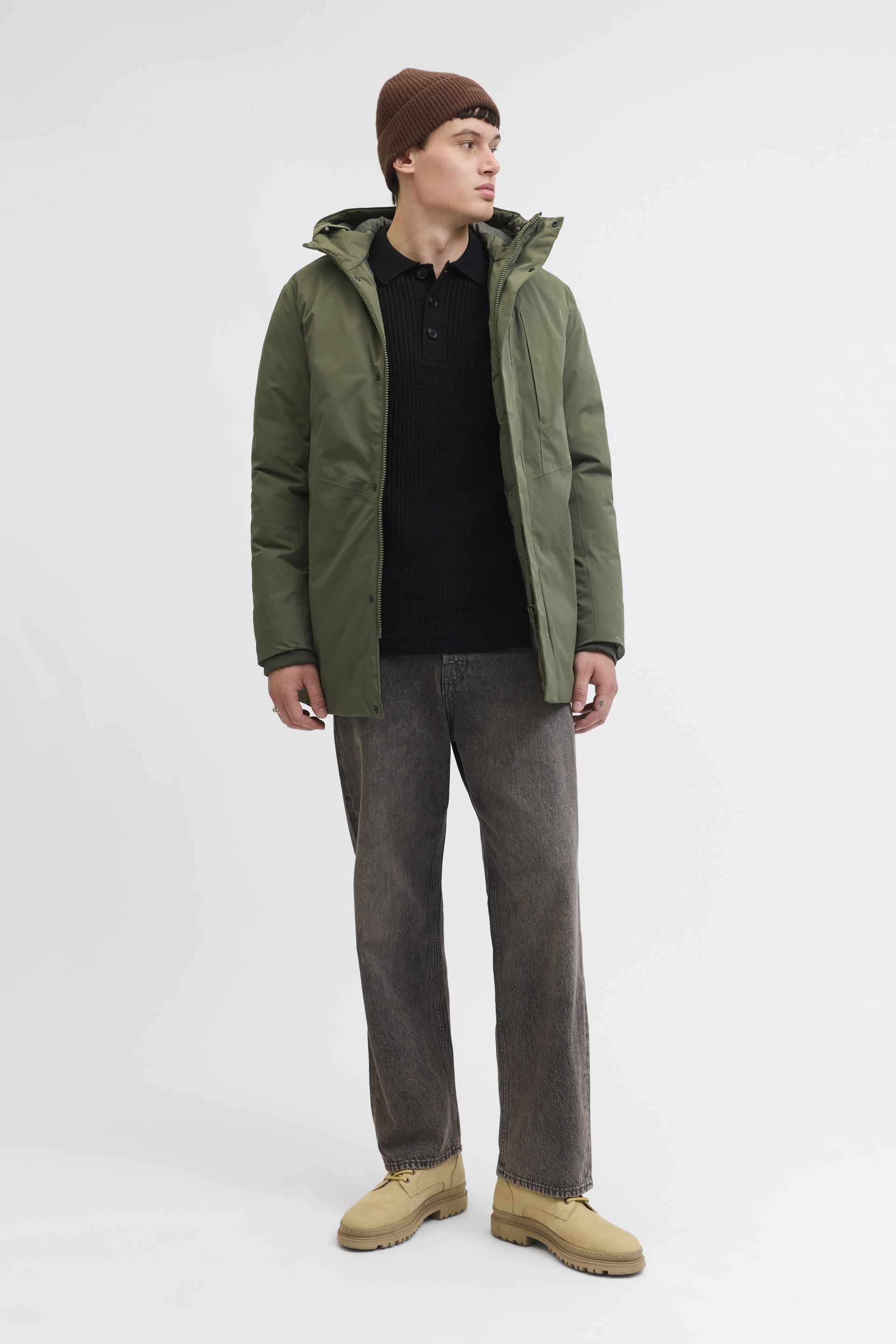 Зимняя куртка JACK & JONES 12278782-Grape-Leaf