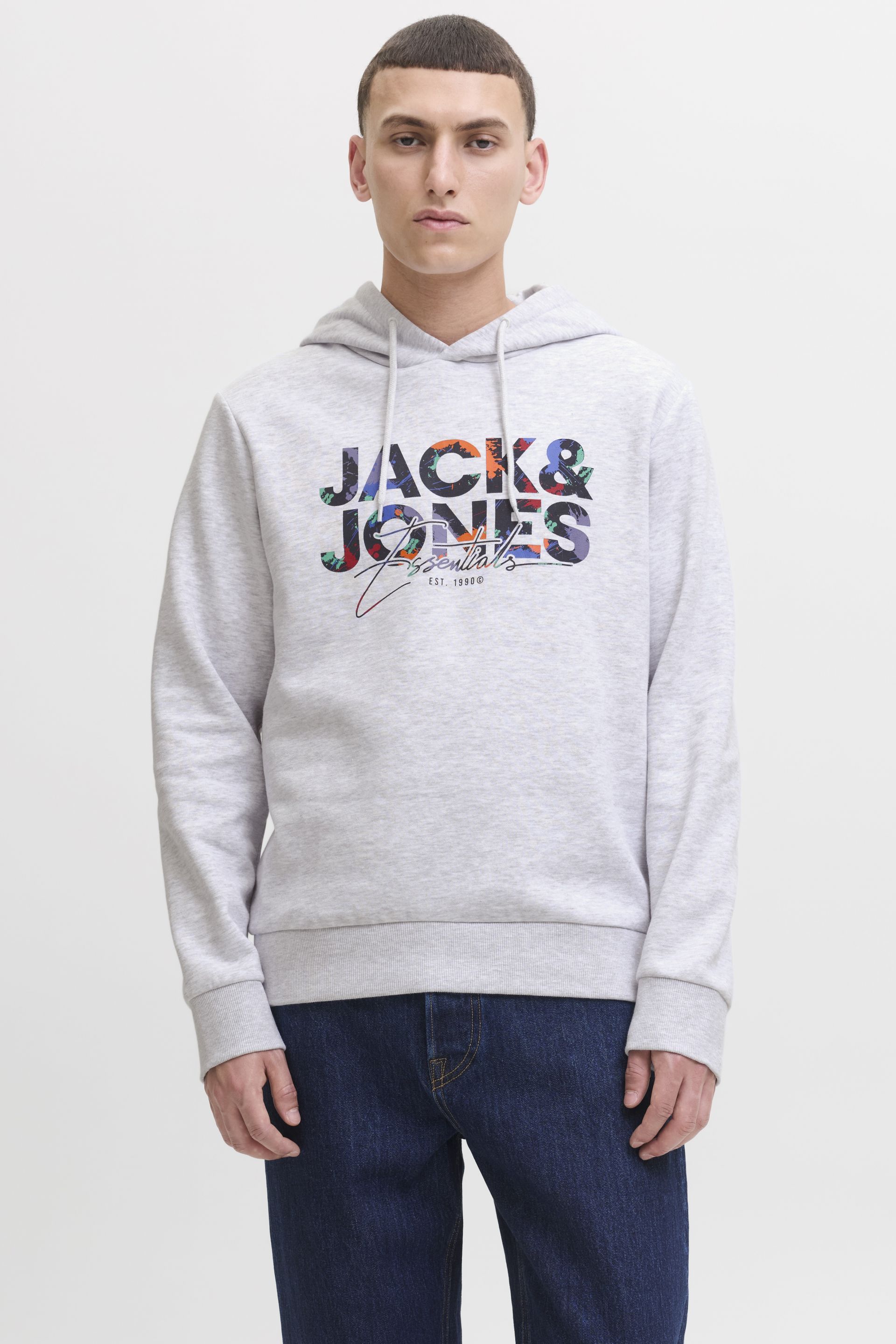 Спортивный свитер JACK & JONES 12279119-White-Melange
