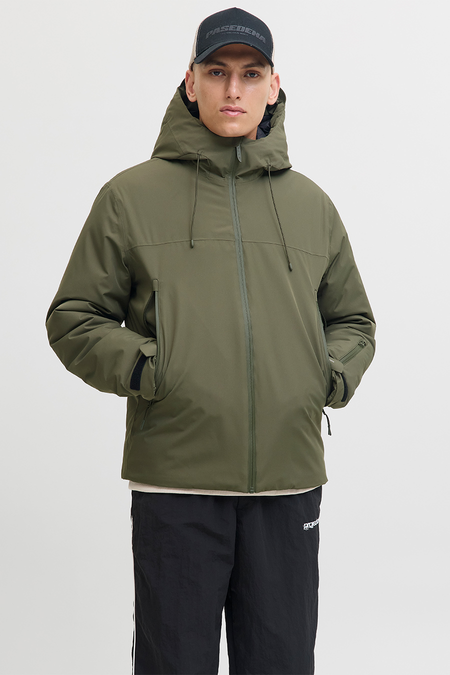 Зимняя куртка JACK & JONES 12283166-Grape-Leaf