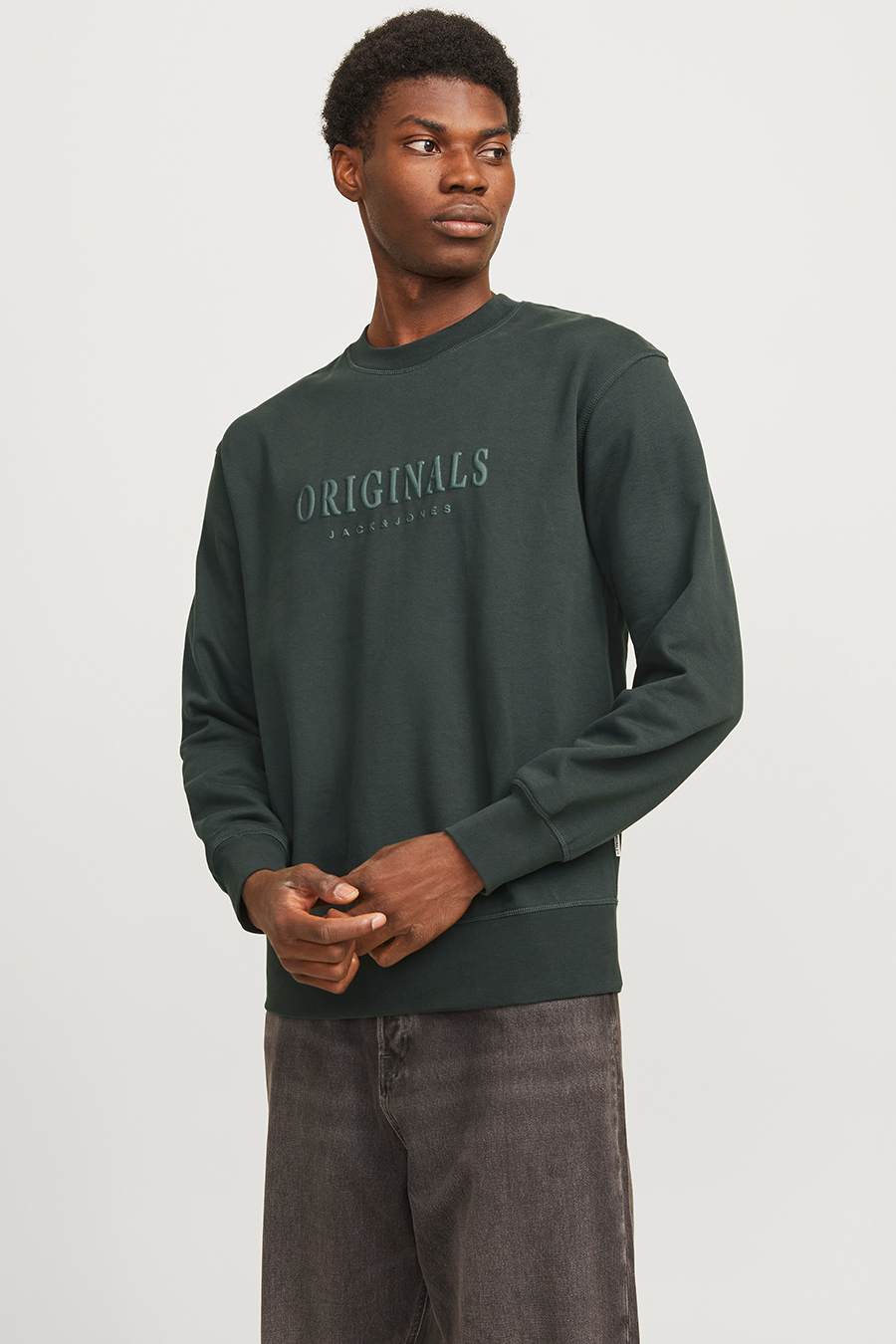Спортивный свитер JACK & JONES 12285949-Forest-River
