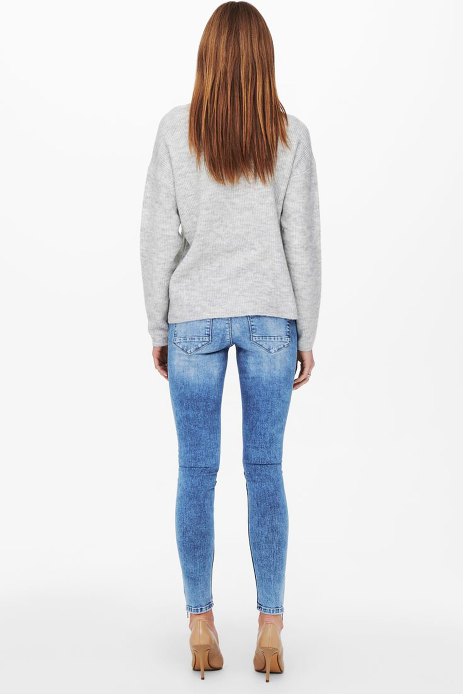 Свитер ONLY 15204588-L-Grey-Melange