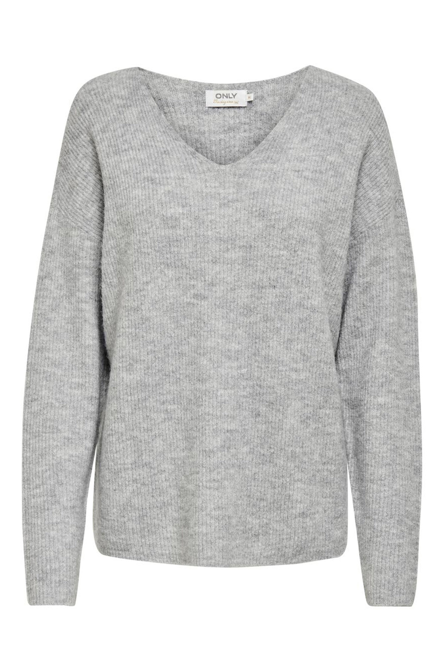 Свитер ONLY 15204588-L-Grey-Melange