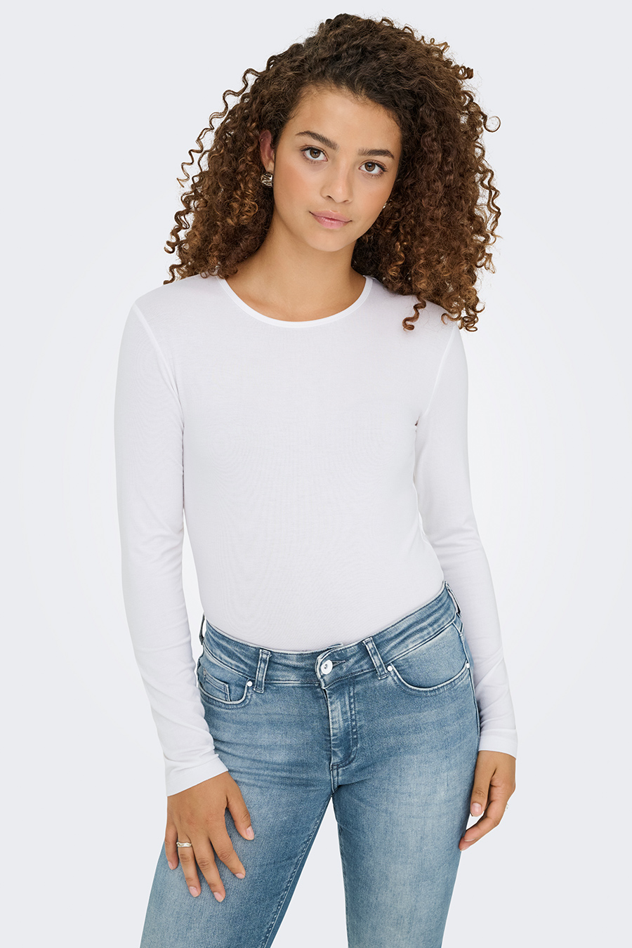 Футболкa с длинным рукавом JACQUELINE DE YONG 15272092-White