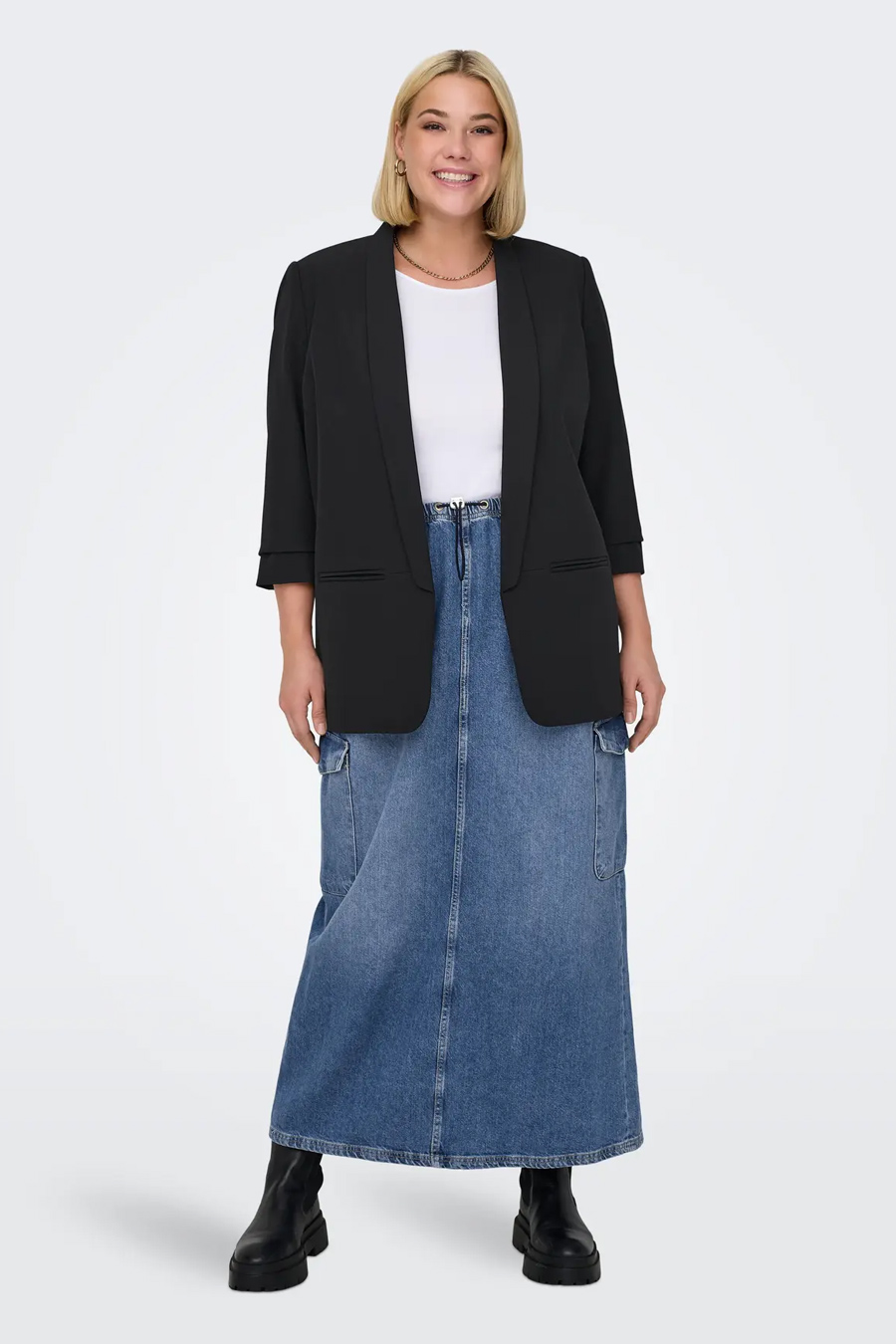 Пиджак ONLY CARMAKOMA 15300514-Black