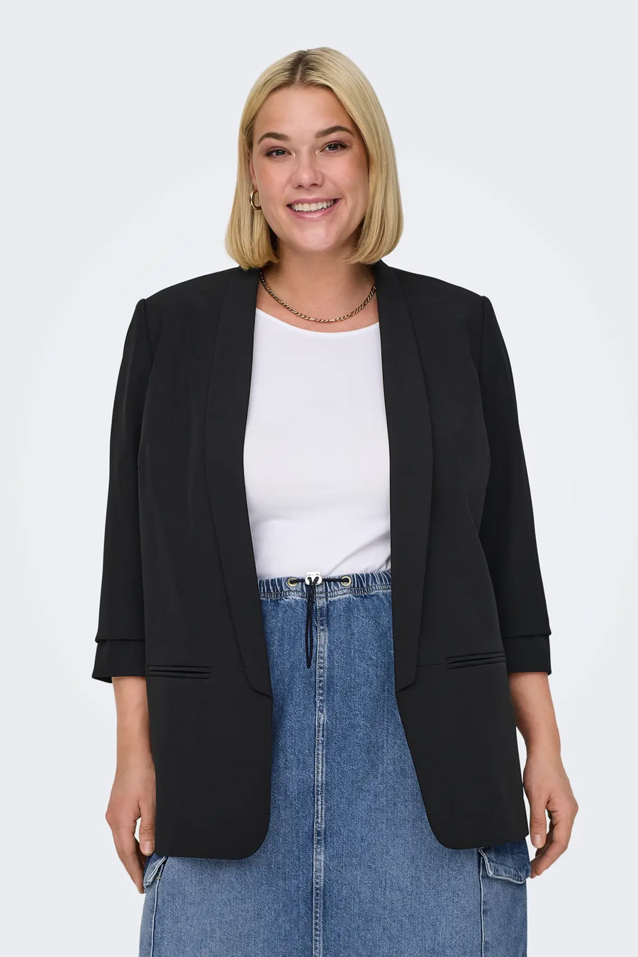 Пиджак ONLY CARMAKOMA 15300514-Black