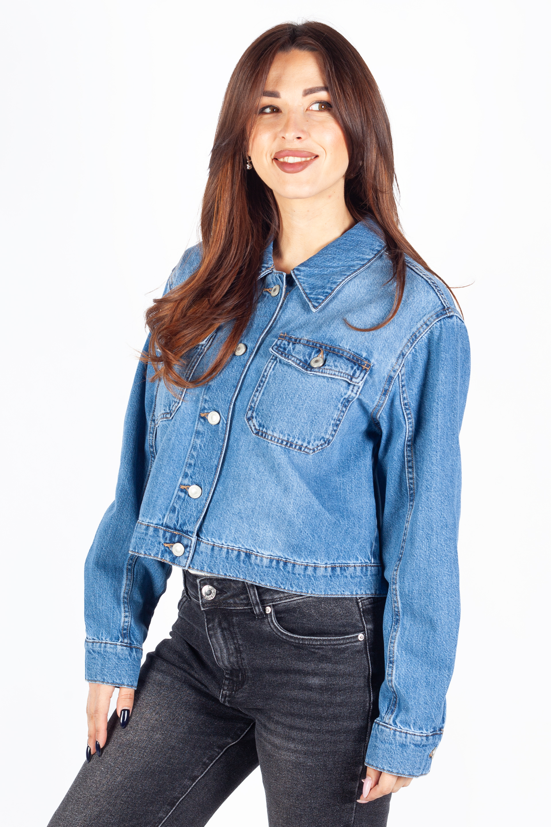 Джинсовая куртка ONLY 15339977-Medium-Blue