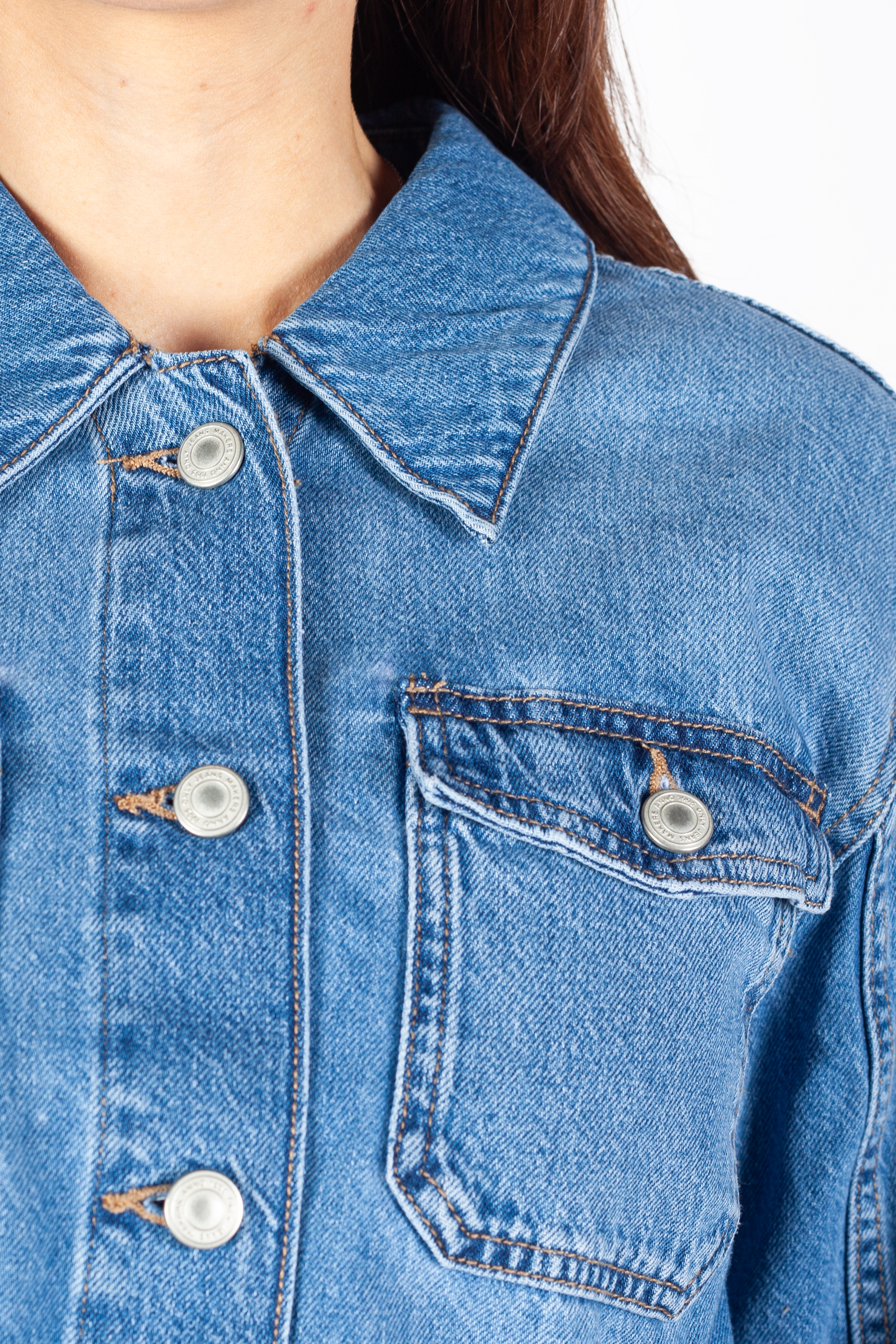 Джинсовая куртка ONLY 15339977-Medium-Blue