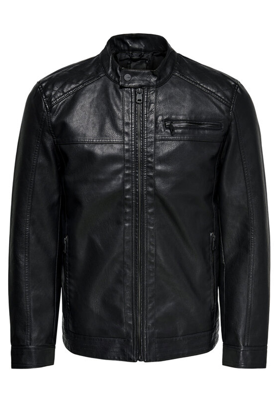 Кожаная куртка ONLY & SONS 22011975-BLACK