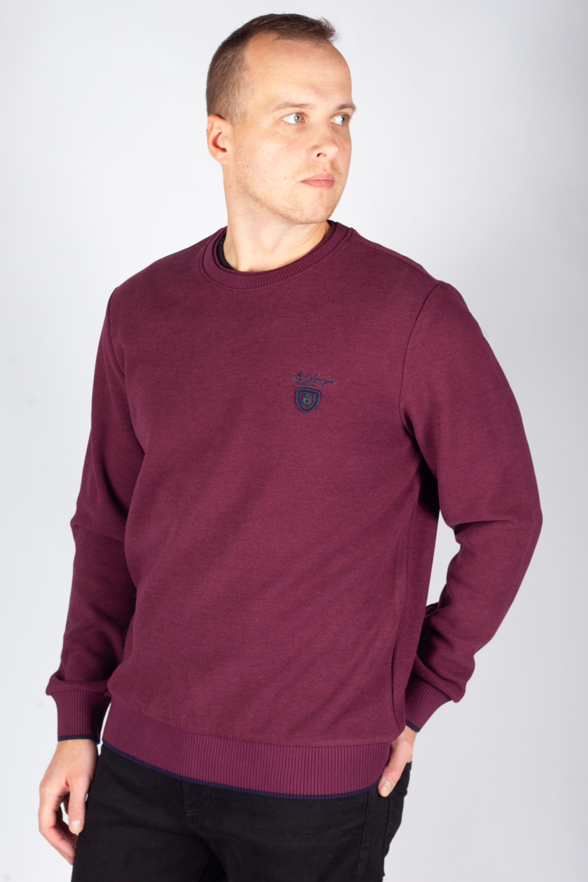 Свитер MCL 27643-BORDO-MELANJ