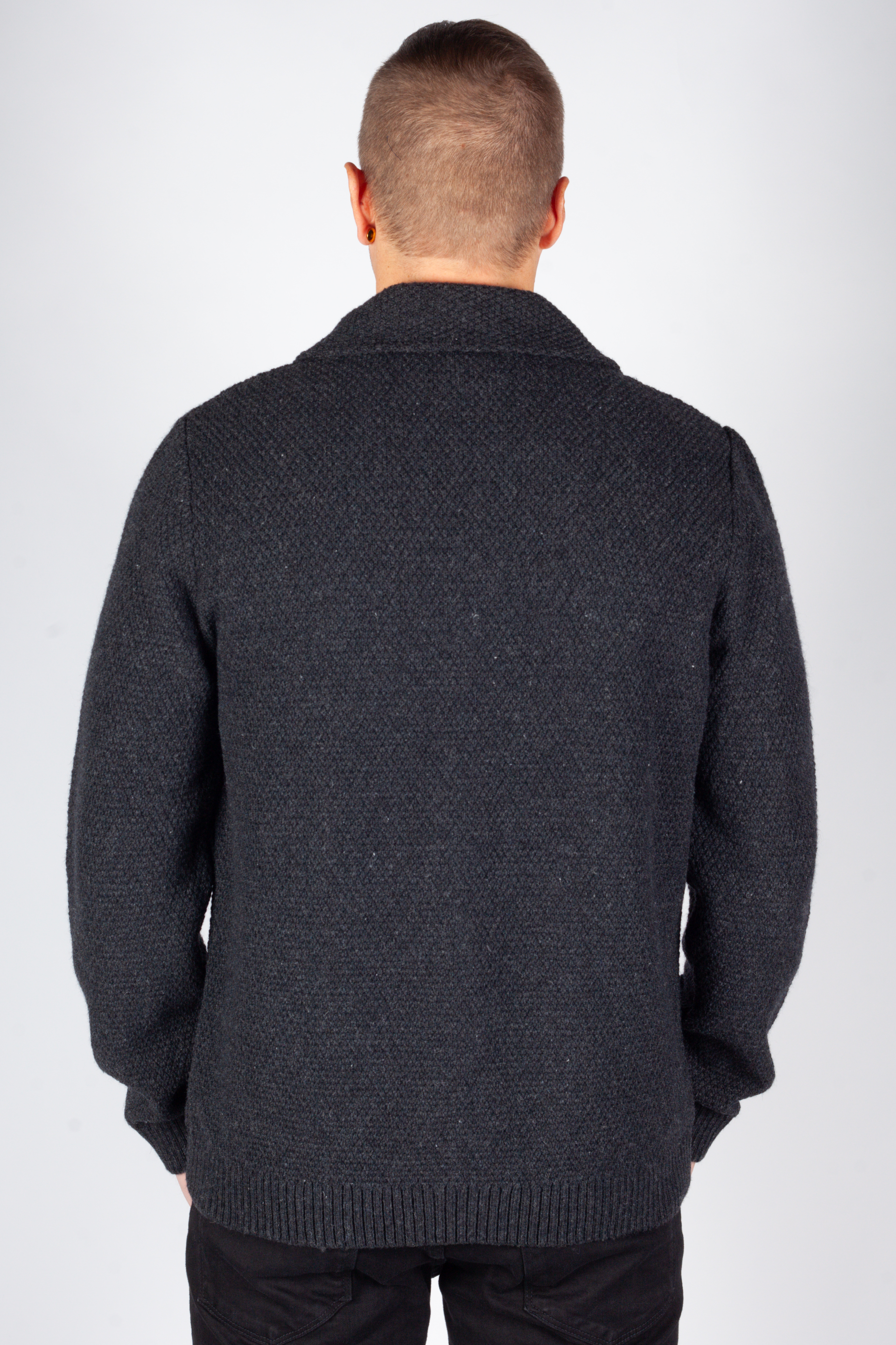 Вязаная кофта MCL 33614-SIYAH-MELANJ