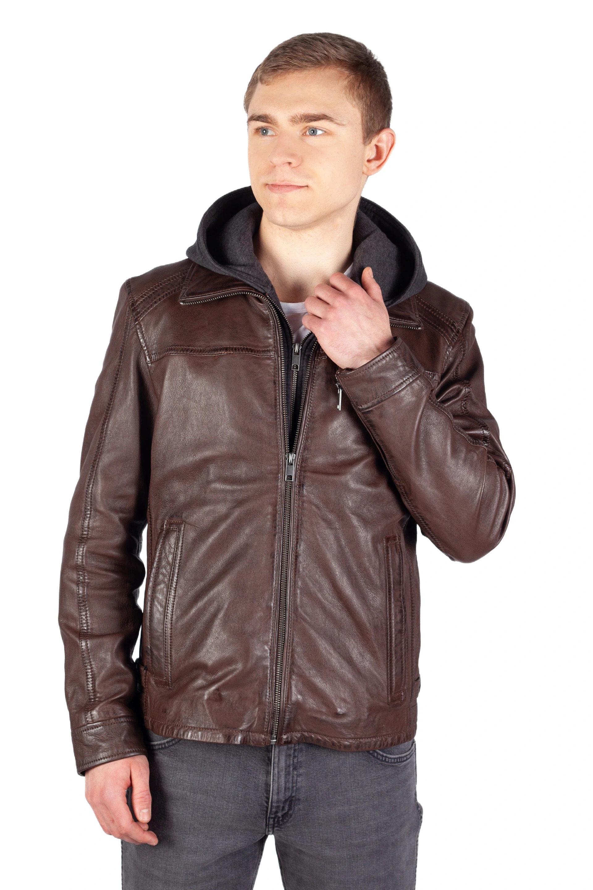 Кожаная куртка DEERCRAFT 3701-0117-brown
