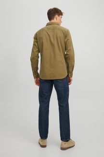 Джинсовая рубашка JACK & JONES 12138115-Forest-Night