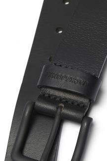 Кожаный ремень JACK & JONES 12242687-Black