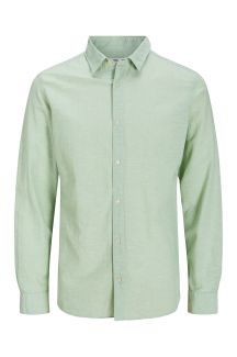 Льняная рубашка JACK & JONES 12269089-Iceberg-Green
