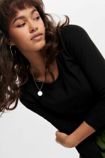 Футболкa с длинным рукавом ONLY 15204712-Black