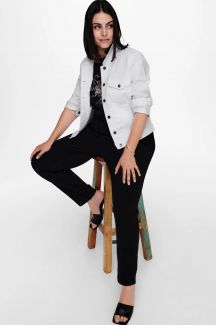 Джинсовая куртка ONLY CARMAKOMA 15237814-White