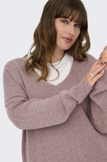 Свитер ONLY CARMAKOMA 15267202-Rose-Brown