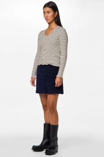 Вязаная кофта PIECES 17154805-Birch-BLACK