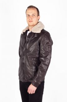 Кожаная куртка с подкладкой DEERCRAFT 3701-0142-dark-brown