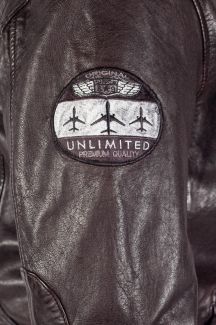 Кожаная куртка с подкладкой DEERCRAFT 3701-0142-dark-brown