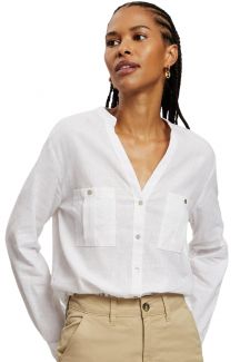 Льняная рубашка CROSS JEANS 75434-008