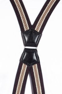 Подтяжки X JEANS DMAX40-MIX-BROWN-BROWN