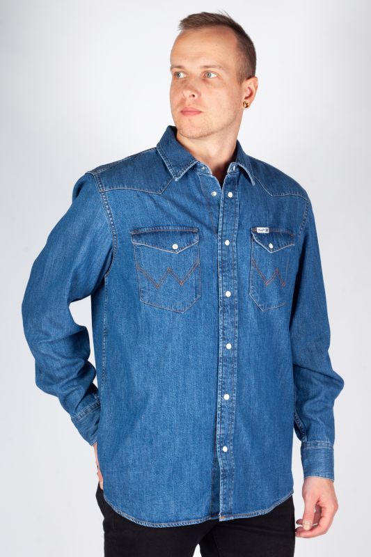 Джинсовая рубашка WRANGLER 112357735