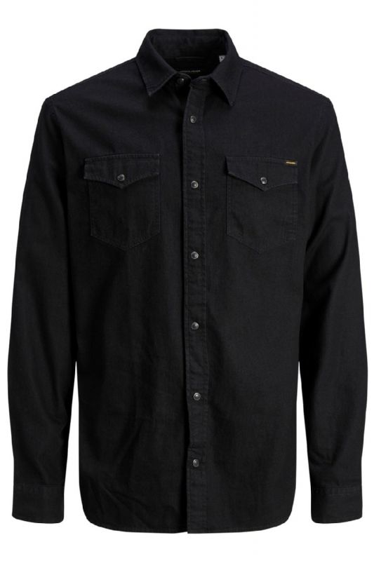Джинсовая рубашка JACK & JONES 12138115-Black