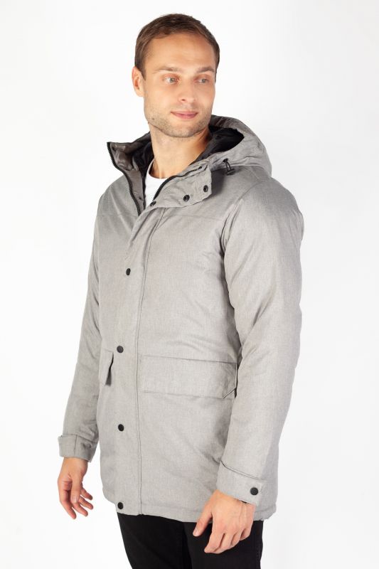 Зимняя куртка JACK & JONES 12236015-Grey-Melange 