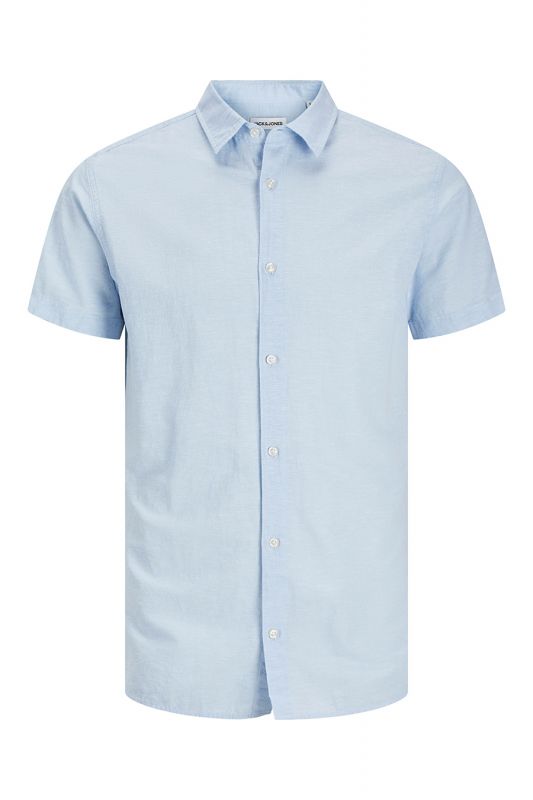Льняная рубашка JACK & JONES 12269090-Chambray-Blue