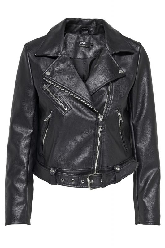 Кожаная куртка ONLY 15232135-Black