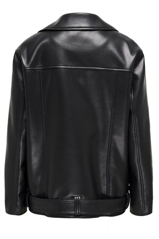 Кожаная куртка JACQUELINE DE YONG 15322525-Black