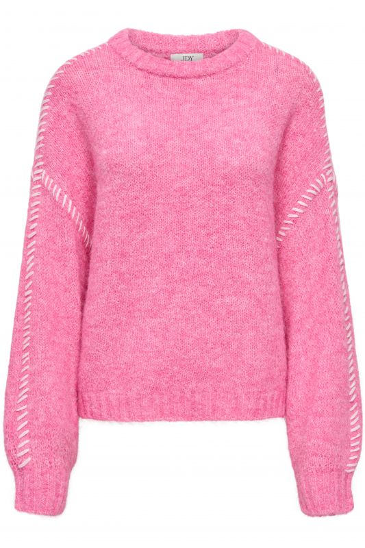 Свитер JACQUELINE DE YONG 15336758-Pink-Cosmos