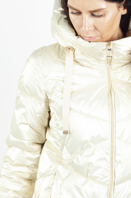 Зимняя куртка LAURA JO 20045-SHINY-WHITE