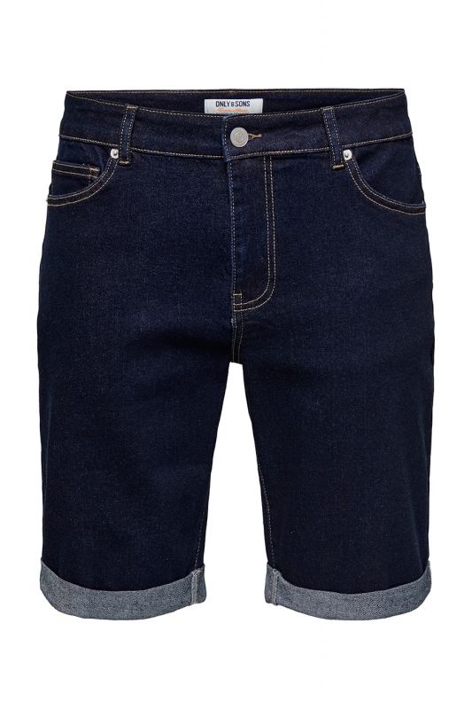 Джинсовые шорты ONLY & SONS 22032925-Dark-Blue
